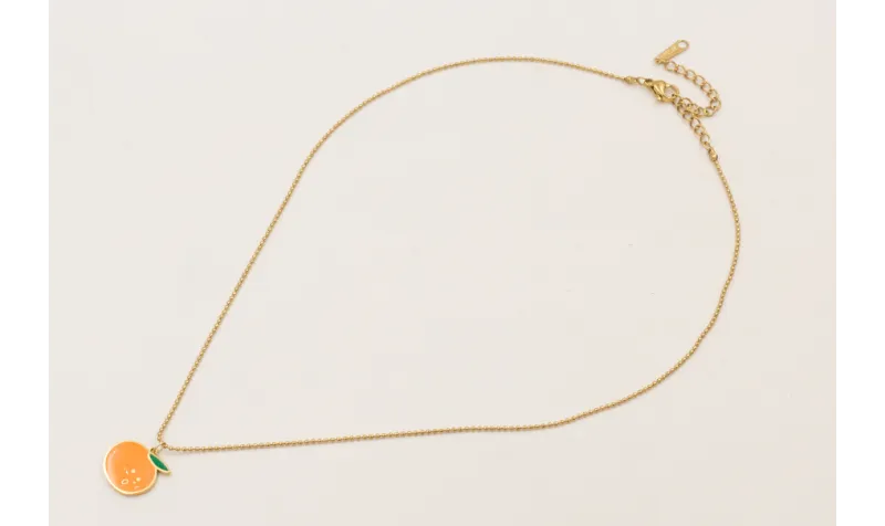 Collar completo bolitas ACERO INOXIDABLE colgante 