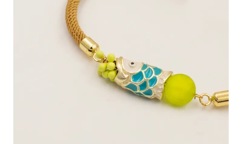 Pulsera cordón preparado para pulsera color marrón