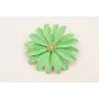 Broche flores grandes esmalte turquesas con ramill