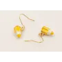 Pendientes gancho de acero inoxidable con colgante